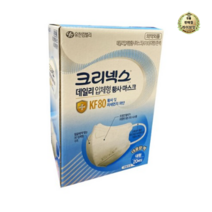 크리넥스 데일리 입체형 황사마스크 대형 KF80 지퍼백, 7개, 20개입