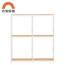 조립식창고 맞춤선반 대형선반 팬트리정리 앵글 W1500-2000 A형 3단, (80+80)x40x180, 화이트