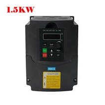 CNC 라우터 스핀들 모터 800w 1.5kw 2.2kw ER11 ER20 수냉식 키트 vfd 인버터 220v 110v cnc 밀링 머신 용, 1.5KW inverter