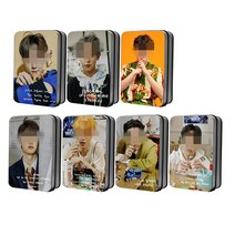 EXO 엑소 엑쏘 4인치 40매 개인 폴라로이드 랜덤 엽서 로모 사진 카드 컬렉션 굿즈 틴케이스, 디오