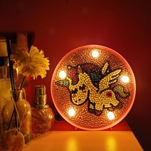 아하코리아 LED 무드등 보석십자수, 20.하늘부엉이, 20.하늘부엉이