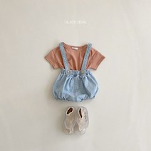 피크닉멜빵세트_ 베베전용 상하의세트 선물용 아기옷 백일선물 조카선물 당일배송