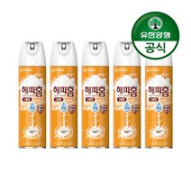 해피홈 에어로솔 모기약 감귤향, 5개입, 500ml