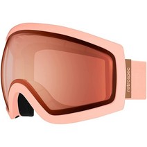 레트로스펙Retrospec Traverse Ski & Snowboard 스노우 고글 남성 및 여성용 구형 렌즈 포함, Matte Blush/Rose Quartz