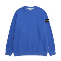 (국내매장판/AS가능) 내셔널 지오그래픽 스탠다드 벨룩스 세미 오버 루즈 핏 맨투맨 티셔츠 남여 커플 블루