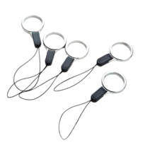 LongFatoys SKANDSALO DIY 휴대폰고리 8자고무줄 손목 부자재, 1개, [블랙] 5개