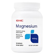 GNC 마그네슘 500mg 120정 (총1개), 1개