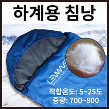 여름침낭 여름 캠핑용 캠핑 경량 사계절 등산 낚시 차박 이불 침낭, 그린