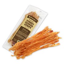 프레스키 터키츄 힘줄 스트립 강아지 건조 간식 85g, 칠면조, 11개