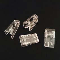 투명 미니집게 클립형 명찰만들기 10P 다용도 서류 집기 문서 필수품 문구용 학용품