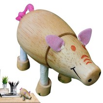 목각인형 미술 구체 관절 드로잉 사람 인체 모형 손 오른손 왼손 데생 크로키 나무 돼지 동상 단단한 작은 분홍색 인형 모델 동물 어린이 장난감 농장 헛간