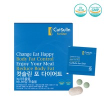 [당일발송] 컷슬린 포 다이어트 보조제 1 300mg(녹차추출물 바나바잎 추출물), 1박스