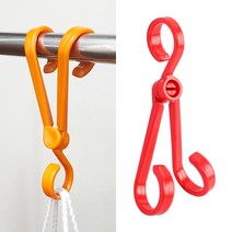 [루팡몰]다용도 투웨이 후크 1P 접이식후크 걸이형후크 다용도후크 이동형행거 행거, 1