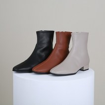 소가죽 마비스 앵클부츠(3cm)