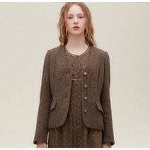 써스데이아일랜드 [여성]노카라 슬림 자켓 (T226MJK136W) 395715