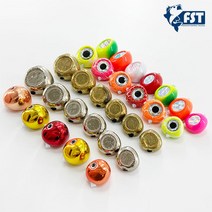 참돔 타이라바 헤드 채비 모음, 100g, D.프리즘 red.po.green