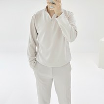아도르클래식 반집업 그레이트 4컬러 하프 헨리넥 부드러운 긴팔티