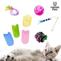 나마스펫 고양이 트랙볼 쥐돌이 공 장난감 E세트, 1세트