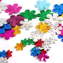 [아이디몬] 스팽글 꽃 스팡클 반짝이 장식, 중포장, 중