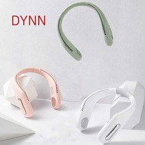 DYNN 4세대 넥밴드 선풍기 핸즈프리 목걸이 휴대용 미니 캠핑 휴가, 핑크
