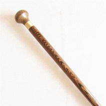 수제 나무 지팡이 연수목 감태 명아주 청려장 원목, 필수, 날개나무 원형 지팡이 미끄럼 방지 커버