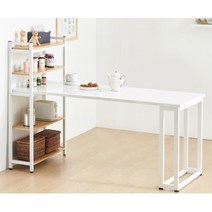 1800 토스트기 선반 철제다리 넓은 4인 식탁 30평대, 01.1800_화이트