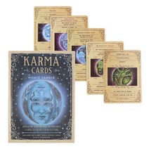 타로 카드 마녀 요술 나무 룬 돌 세트 보드 게임 테이블 운세 데크, A4 Karma Oracle