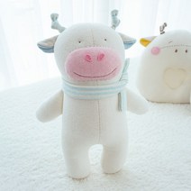 옹아리닷컴 오가닉 카우 애착인형 만들기 + 봉제 용구 세트 블루, 남여공용