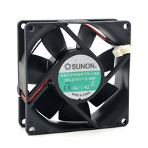 80mm 24V 팬 KD2408PTB1-6A KD2408PTS1-6A 3.4W 8025 80*80*25mm 4900RPM 컴퓨터 송풍기 축 케이스 냉각