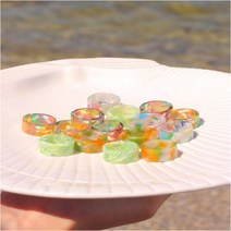 oshu / 여름 파스텔톤 바다패션 호마이카 굵은 데일리 반지