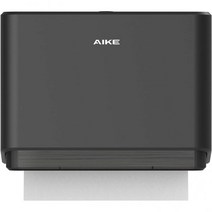 AIKE 다지 종이 타월 디스펜서 스마트 잠금 기능이 있는 월마운트 티슈 200장 블랙 접힌 사이즈 10 x 3.1 이하, Black
