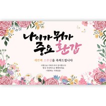 나이가뭐가중요환갑 현수막 가로형, 나이가뭐가중요환갑_150x90