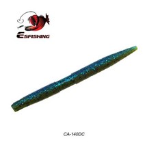 웜 기어 모터 ESFISHING 소프트 미끼 Senko 130mm 10pcs 스틱 Baits 모든 물고기 Pesca 낚시 미끼에 대한 Leurre Souple Wobblers 무료, CA140dc+130mm 10pcs