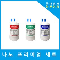 현대큐밍 정수기필터 호환 더슬림플러스 HQ-P2010CS 프리미엄 전체 세트, (HQP2010CS)L7프리미엄 4인치복합단방향3개