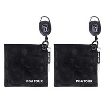 PGA Tour 카모 골프 릴클리너 스포츠타월 블랙2 용품, 상세페이지 참조