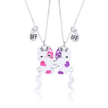 [선물 추천] 우정 목걸이 1+1 자석 친구 목걸이 고양이 Best Friend Forever