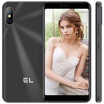 언락 폰 KXD 6C 안드로이드 휴대폰 5.12.7cm 풀 스크린 4G 듀얼 SIM 스마트폰 2500mAh 배터리 페이스 언락 휴대폰 미국 버전 블랙, Black