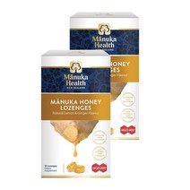 마누카헬스 마누카 꿀 로젠지 생강 레몬 65g 15개입 2팩 Manuka Health Manuka Honey Lozenges Ginger Lemon