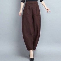 여성 옷걸이표바지 키작녀 여름 편한 바지 전투용