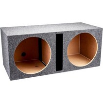 Q Power QBASS 듀얼 15인치 통풍형 MDF 서브우퍼 서브박스 인클로저, 1 Pack