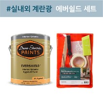 [던에드워드][친환경페인트] 에버쉴드 계란광 1L 4L 18L 냄새없는 실내외용 무독성페인트 베란다 가구 외벽 셀프페인트 배송메모 색상 입력(예시:DEW340), 배송메세지에 색상 입력, 7인치 벽면 천장 도구세트
