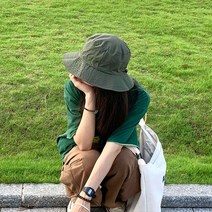 폴딩 산책모자 사파리모자 5color 벙거지 캠퍼팩 등산모자 접이식 서프햇 햇빛차단모자 챙넓은모자