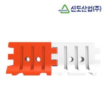 방호벽 PE 충격 흡수 완화 안전 주의 표시 공사 중형, 신도PE방호벽(중형)-적색