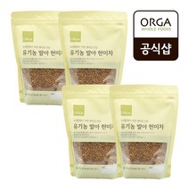 [올가] 유기농 발아 현미차 (500g X 4), 4개, 500g