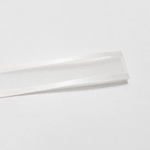 선물포장리본 꽃포장리본 양면 오간디 리본 (폭 6mm 길이90m)(폭 10mm/15mm/25mm/35mm 길이 45mm), 1(부드러운화이트)