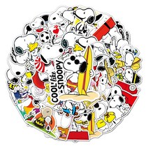 귀여운 스누피 캐릭터 리무버블 스티커 여름 텀블러 다꾸 폰꾸 폴꾸 감성데코 DIY 세트 50매, 스누피 스티커(50매)