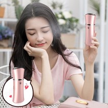 Kiboer 나노 미스트기 30ml대용량 물탱크 큰 전력 량 2000mAh 응급 보조배터리 USB식, 핑크
