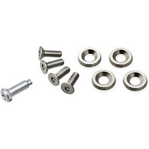 자동차 부품 외장부품 carmate ls422 자동차 번호판 보안 볼트 플랫 2 은색, 찢어진 조각