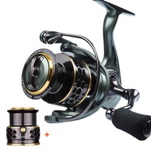 kmazone 스피닝릴 1000-6000 얕은 깊은 2 스풀 고속, 6000