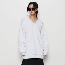 [빠른출고]/235LABORATORY 보이프렌드핏 브이넥 맨투맨 라이트그레이